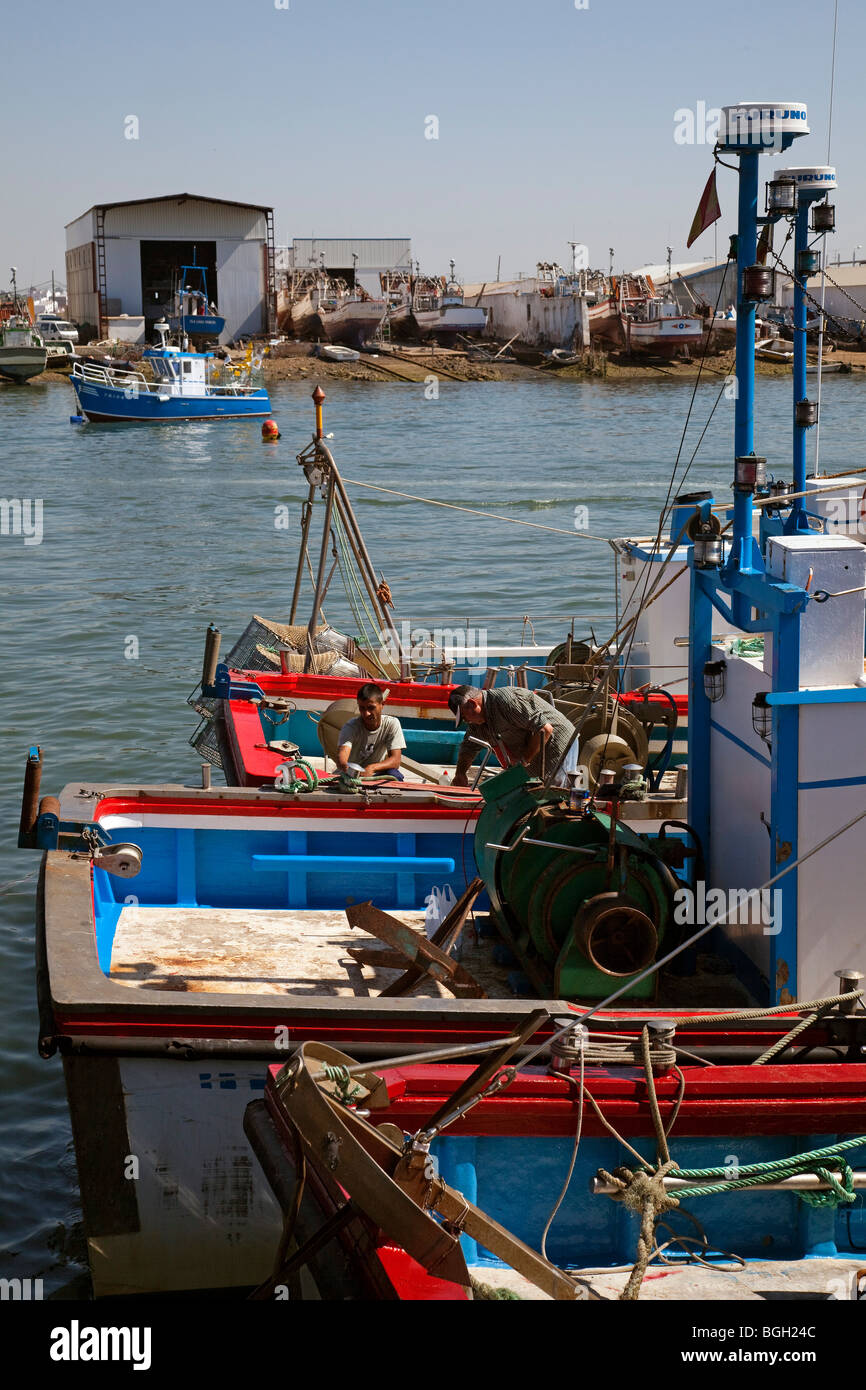 Puerto Pesquero de Isla Cristina, Huelva, Andalousie, Espagne port de pêche d'Isla Cristina, Huelva, Andalousie, Espagne Banque D'Images