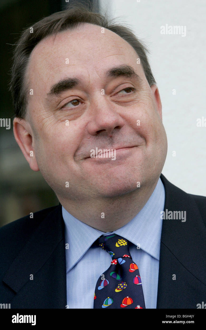 Alex Salmond cherche un peu béat Banque D'Images