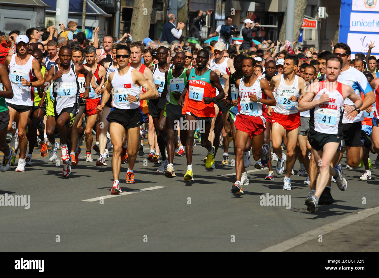 Marathon 2009, Belgrade, Serbie Banque D'Images