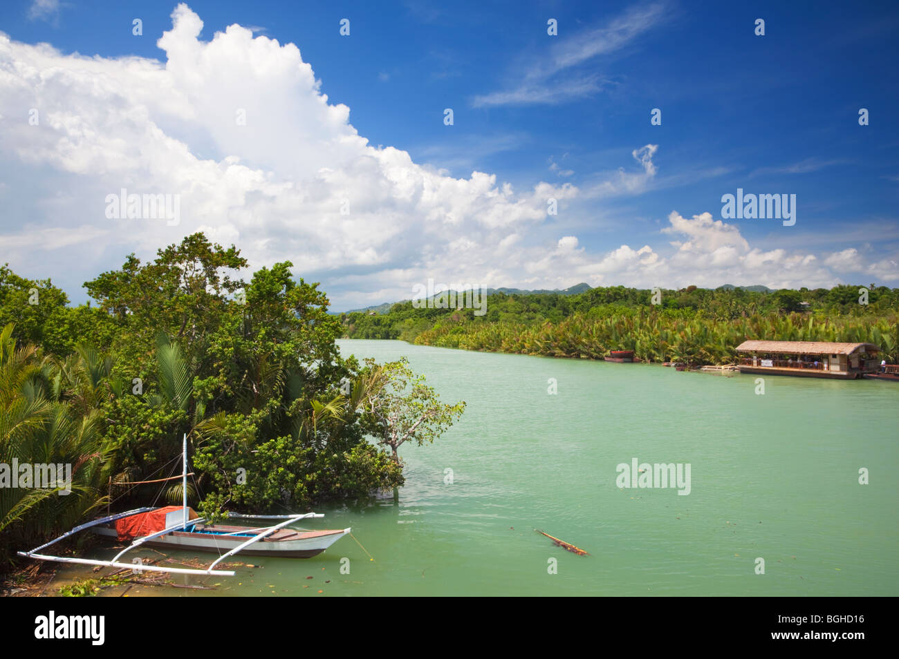 Loboc River ; les Visayas, Bohol, Philippines Banque D'Images