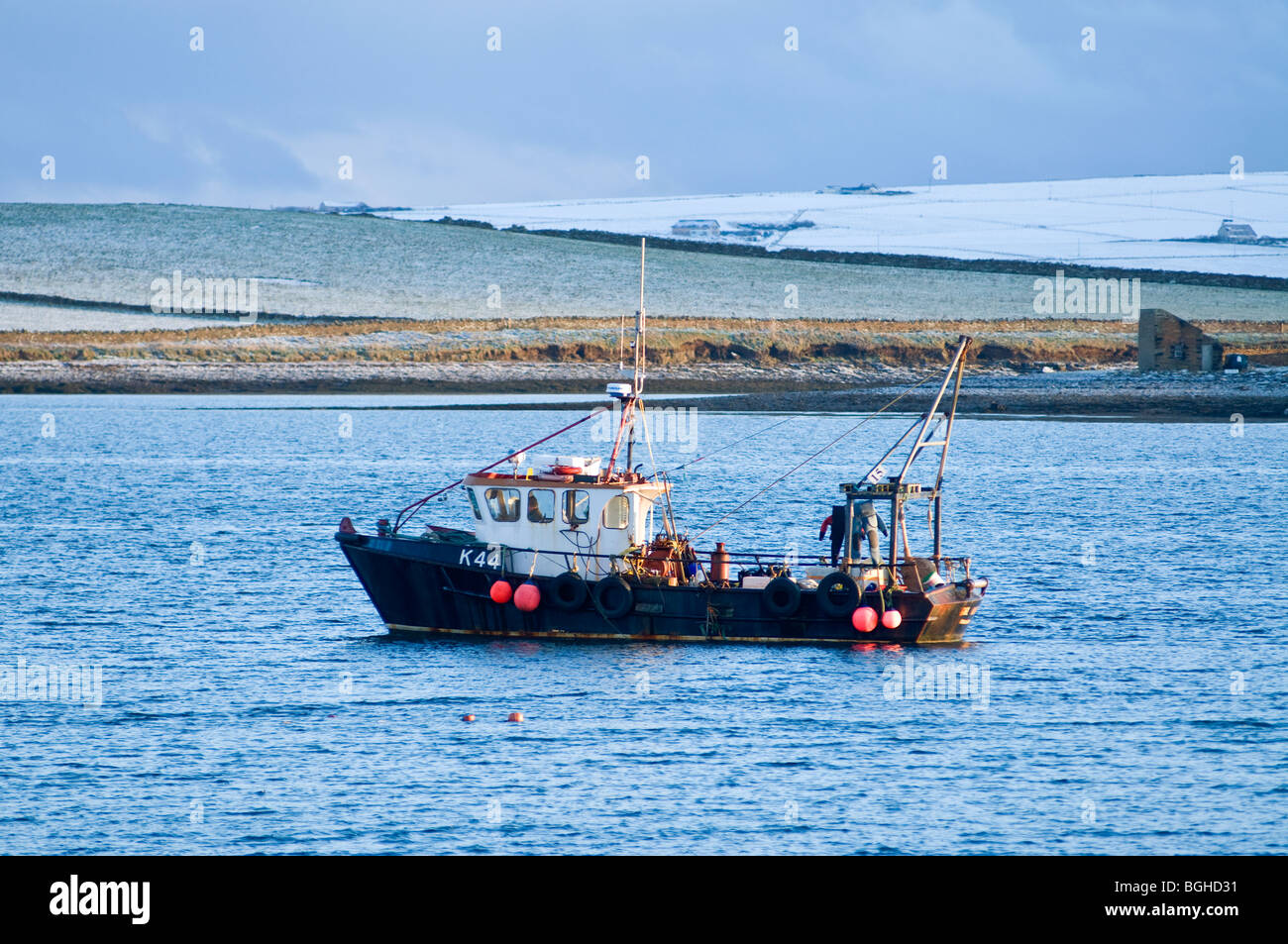 Bateau de plongée local Stromness Orkney embauchés par l'exploration sous-marine de loisir. 5824 SCO Banque D'Images