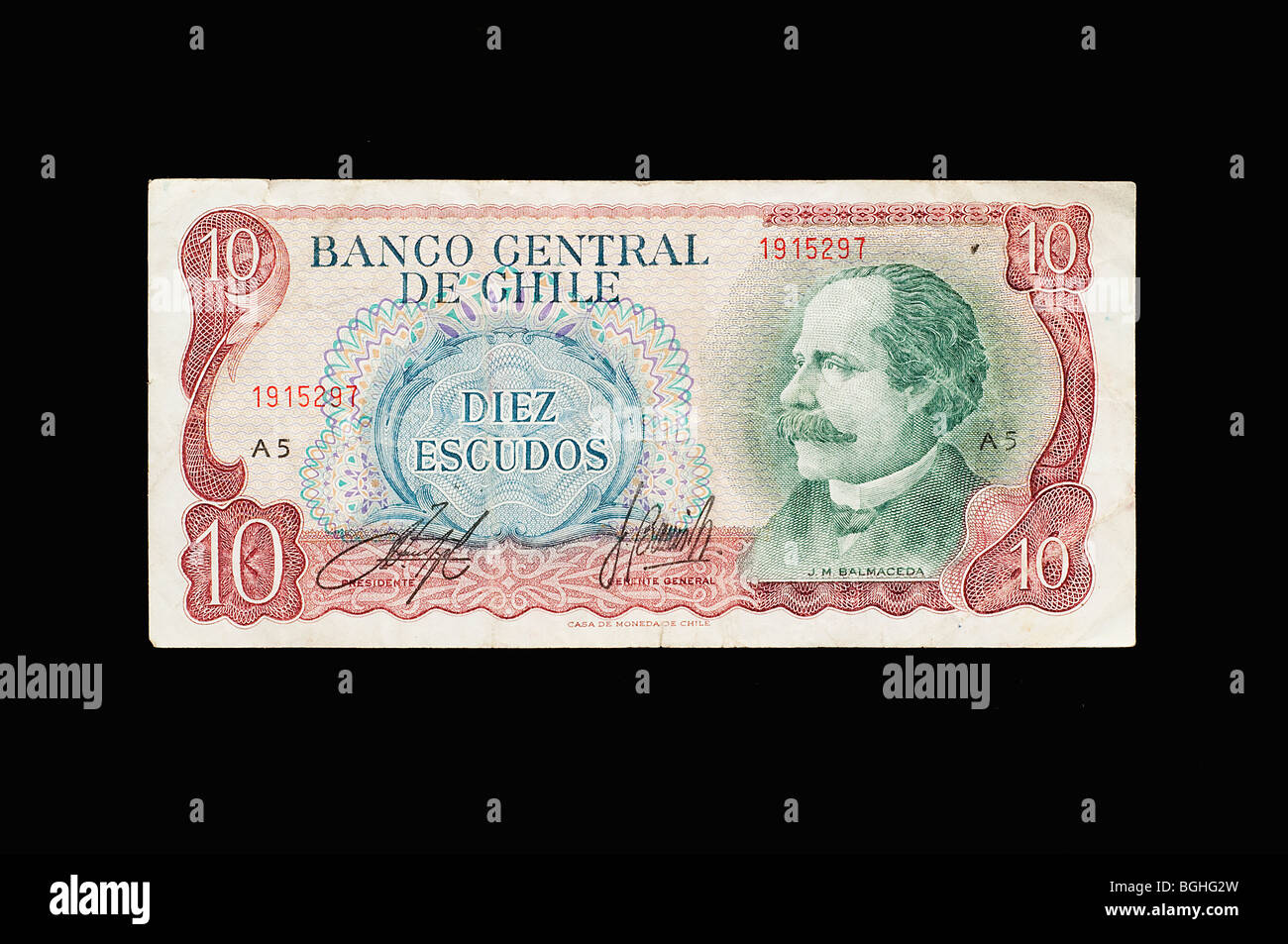 Billets chiliens Banque D'Images