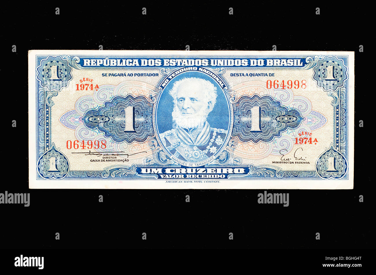 Ancien billet de banque brésilienne Banque D'Images