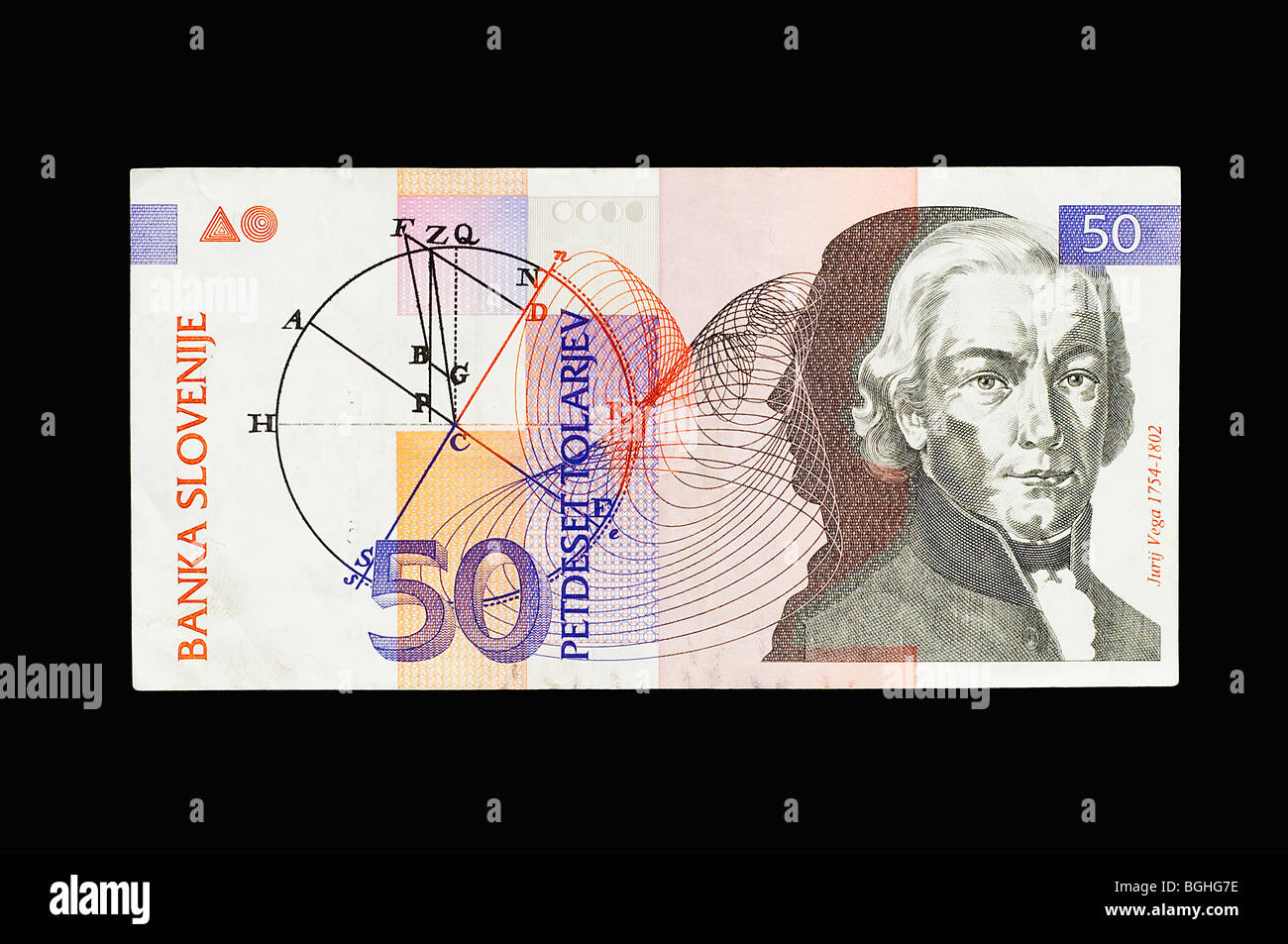 Baknote slovène Banque D'Images
