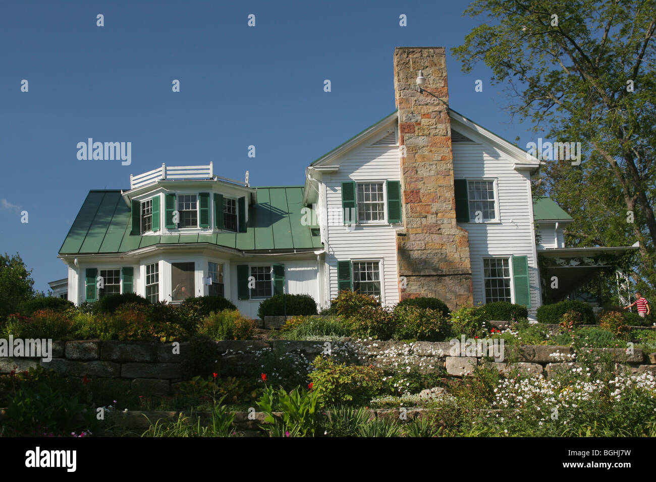 Grande maison à Malabar Farm. Accueil Historique du prix Pulitzer de Louis Bromfield. Banque D'Images