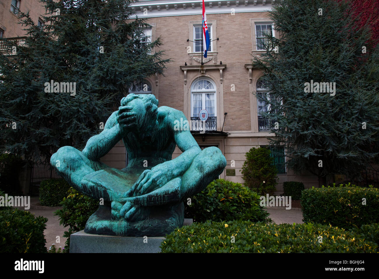 Ambassade de France à Washington DC, USA Banque D'Images