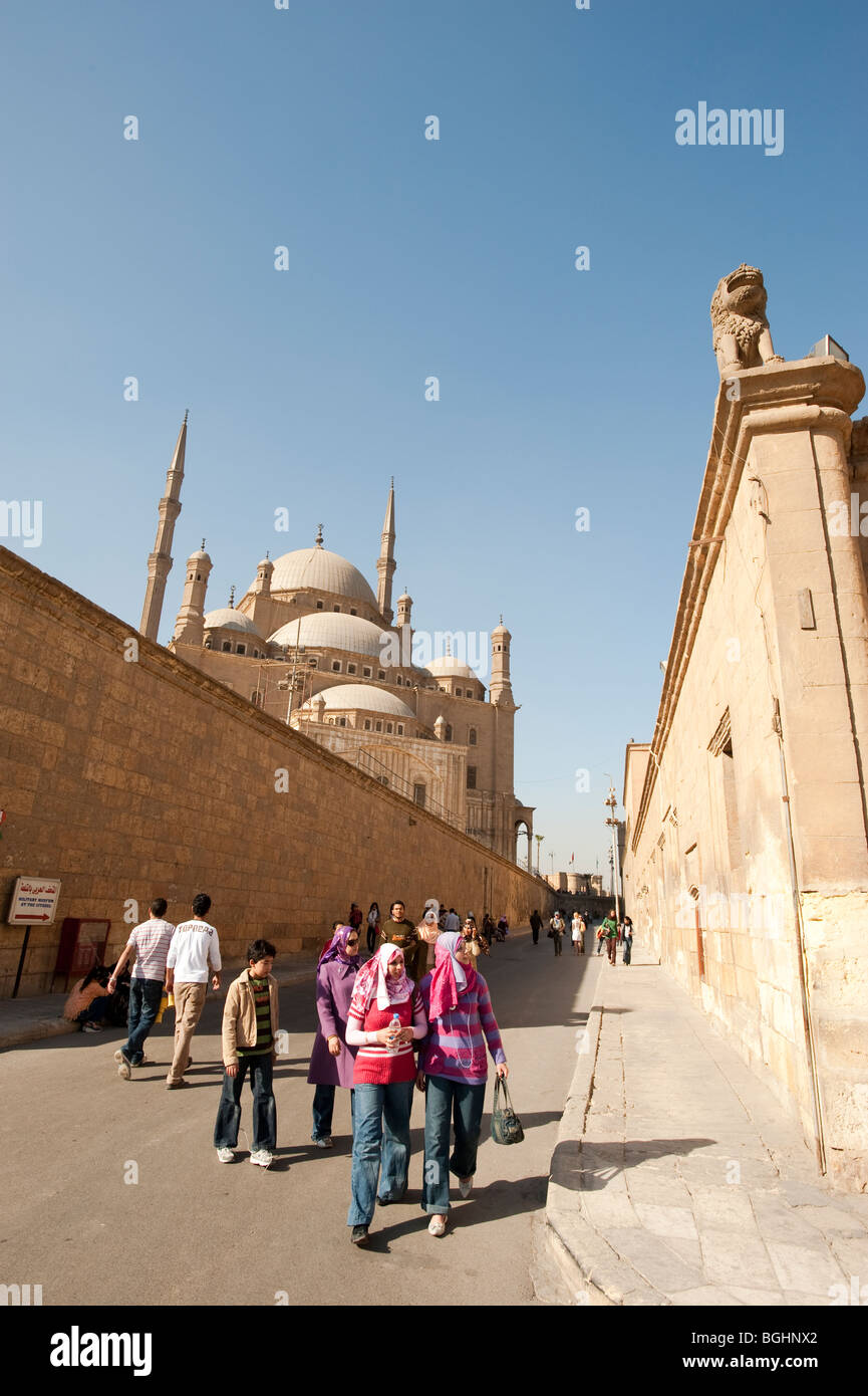 La mosquée de Mohamed Ali dans la Citadelle de Saladin au Caire, Egypte, Afrique du Sud Banque D'Images