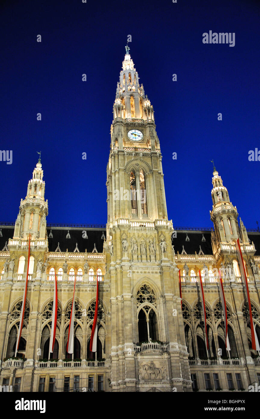 Neues Rathaus (hôtel de ville), Vienne, Autriche Banque D'Images