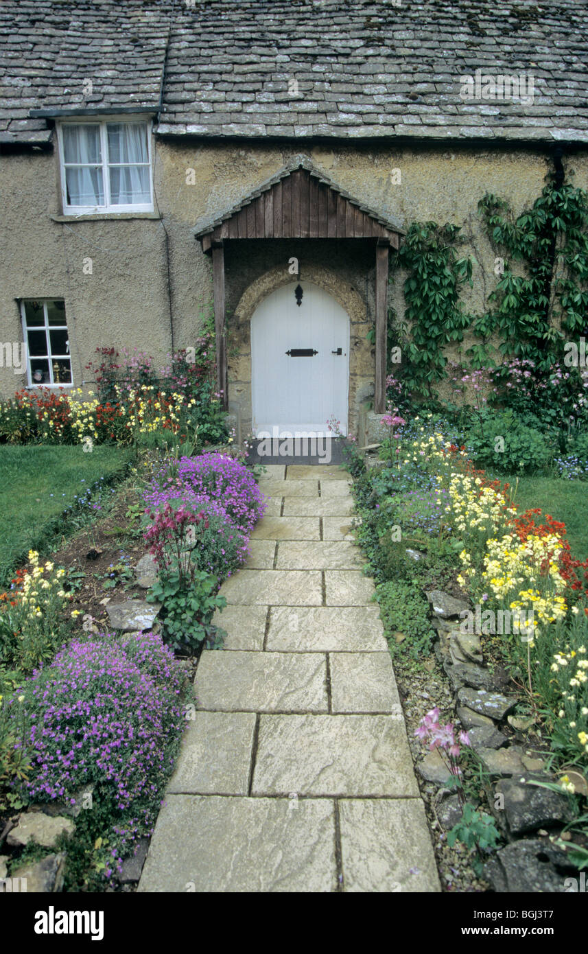 Cotswold accueil à Kineton près de Guiting Power, Gloucestershire, Angleterre Banque D'Images