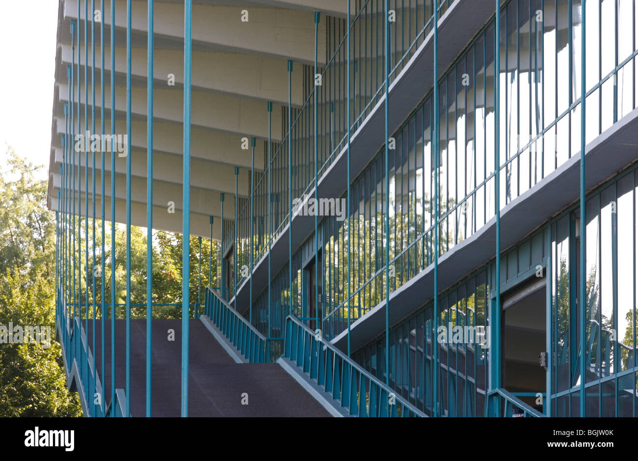 Düsseldorf, Haniel-Garage Schneider-Esleben, Architekt : Prof. Banque D'Images