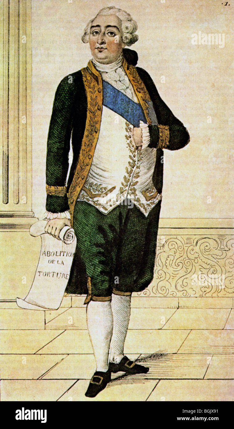 LOUIS XVI - Roi de France (1754-93) Banque D'Images