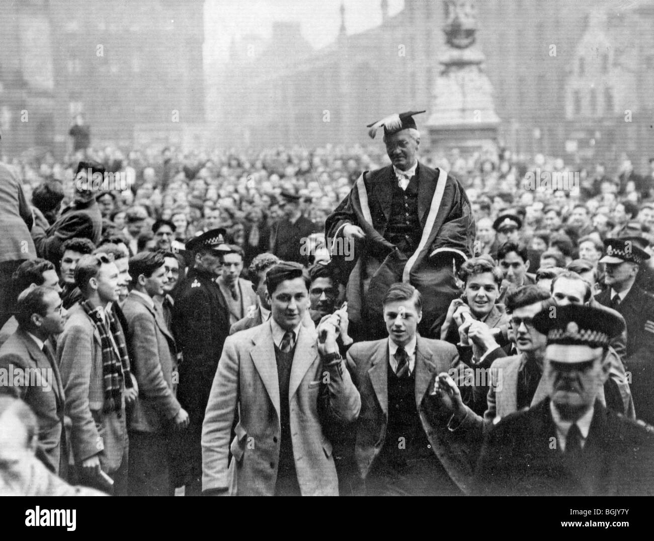 SIR Alexander Fleming a présidé le récemment nommé Vice-chancelier de l'Université d'Édimbourg en 1952 Banque D'Images