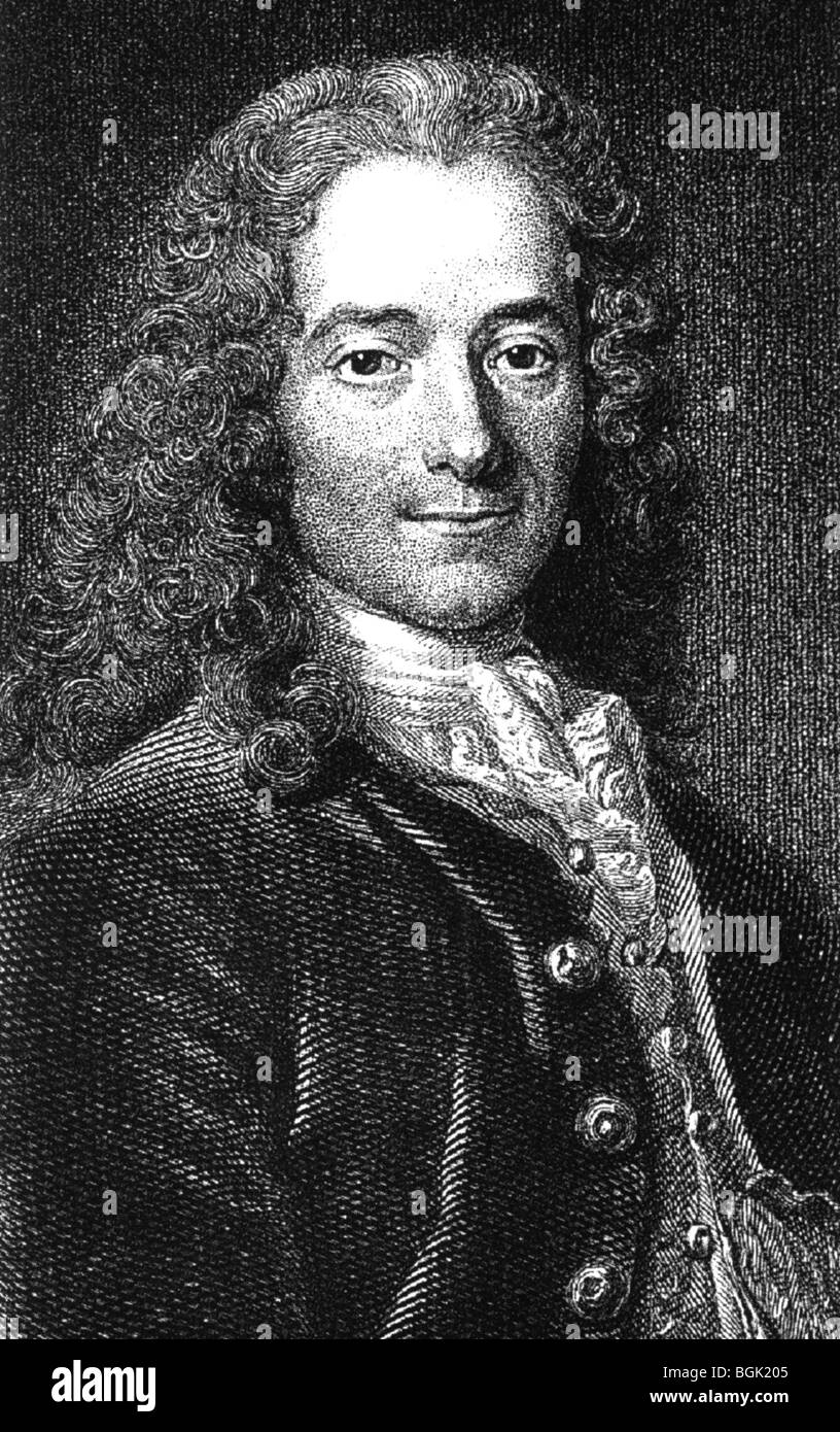 François-MARIE VOLTAIRE, écrivain et philosophe français (1694-1778) Banque D'Images