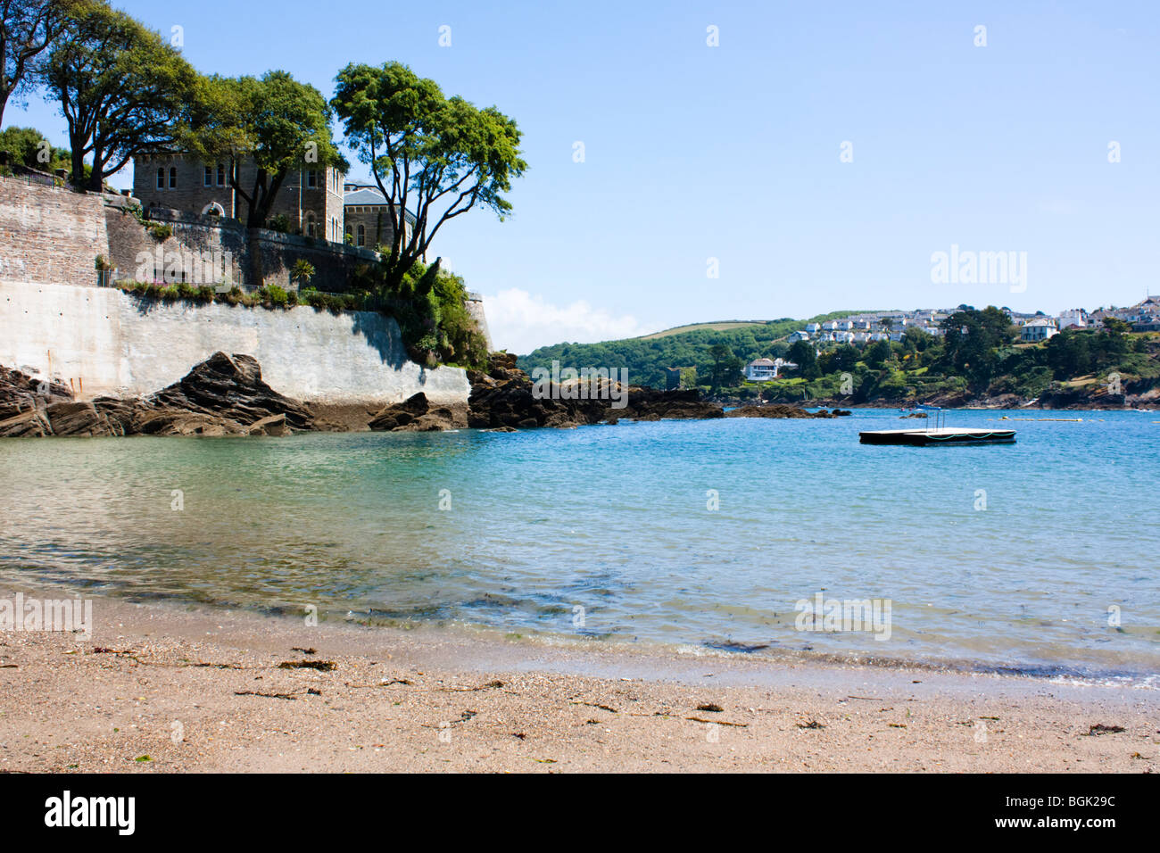 Prêt Argent Cove Fowey, Cornwall England UK Banque D'Images