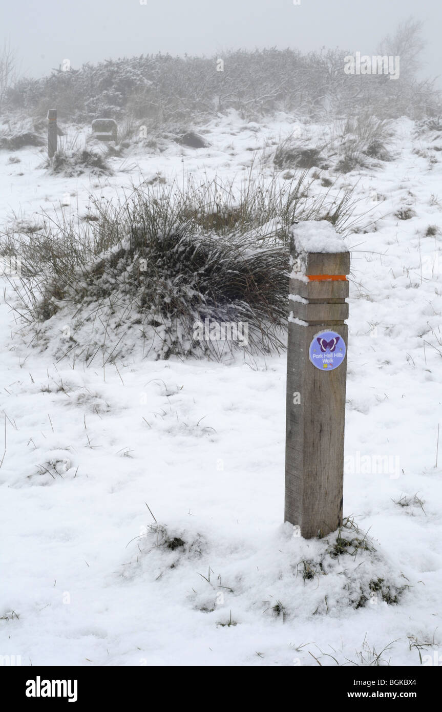 Panneau de randonnée Banque D'Images