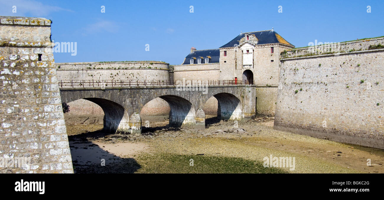 La citadelle de Port-Louis, Morbihan, Bretagne, France Banque D'Images