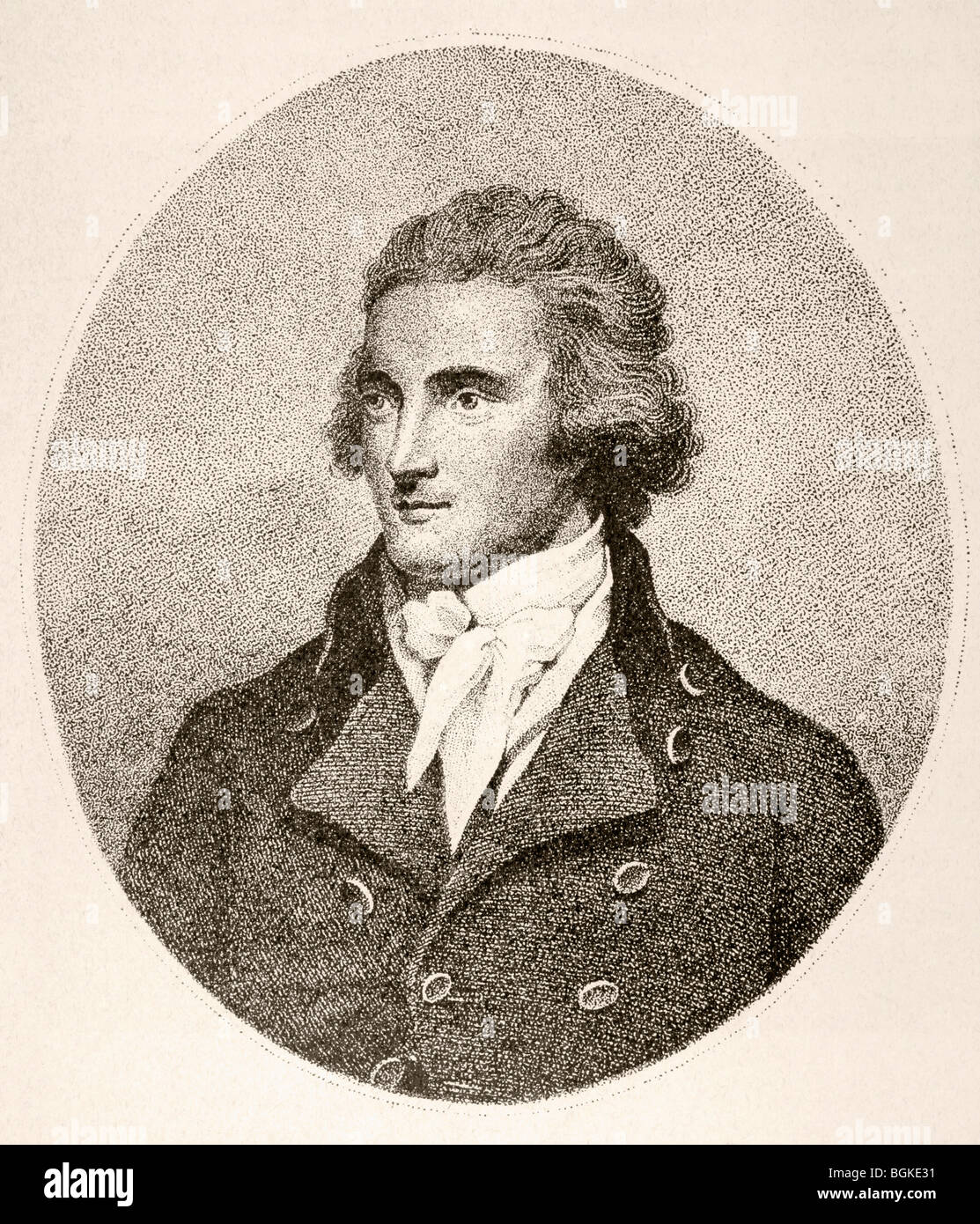 Mungo Park 1771 à 1806. L'explorateur écossais du continent africain. Banque D'Images