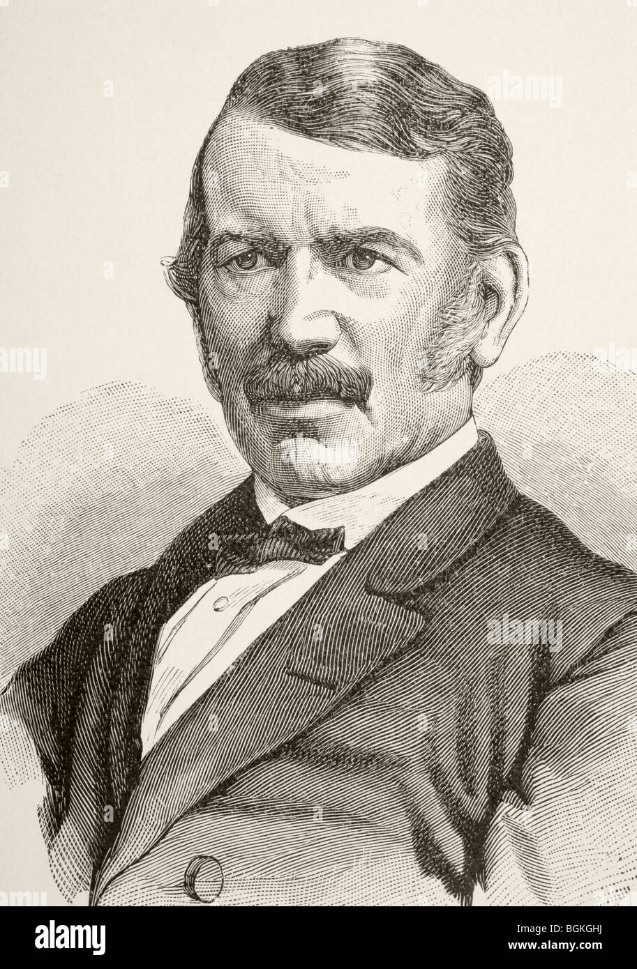 David Livingstone, 1813 à 1873. Missionnaire et explorateur écossais. Banque D'Images