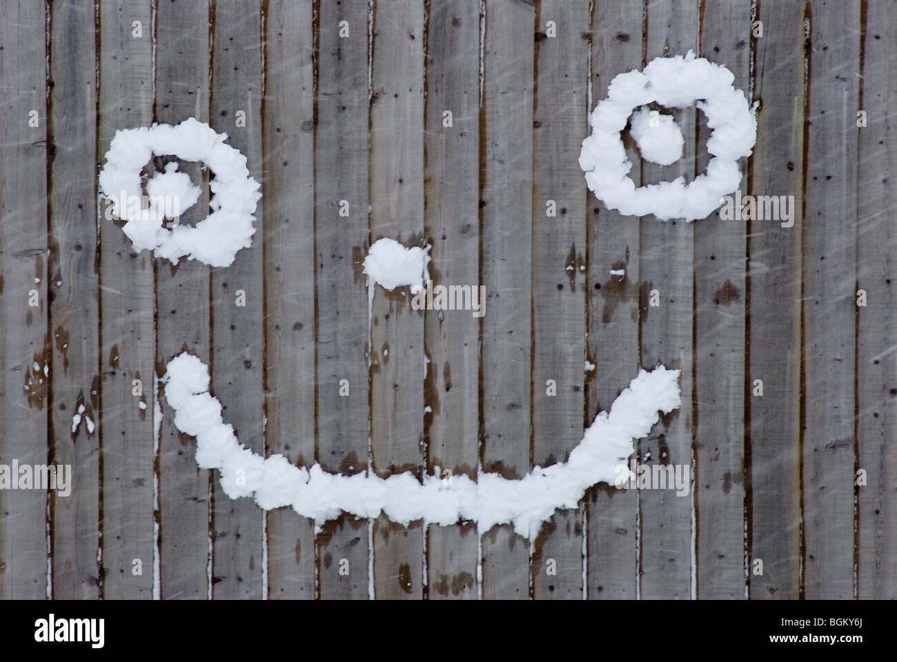 Smiley face faits de boules Banque D'Images