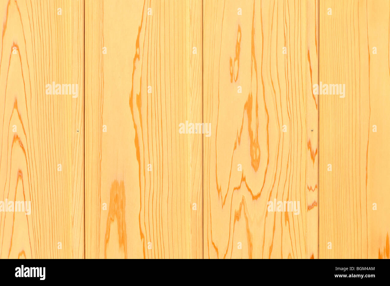Les planches de bois de cèdre japonais Banque D'Images