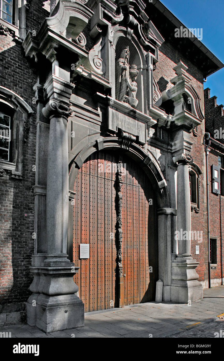 Porte de l'abbaye De Bijloke, Gand, Belgique Banque D'Images