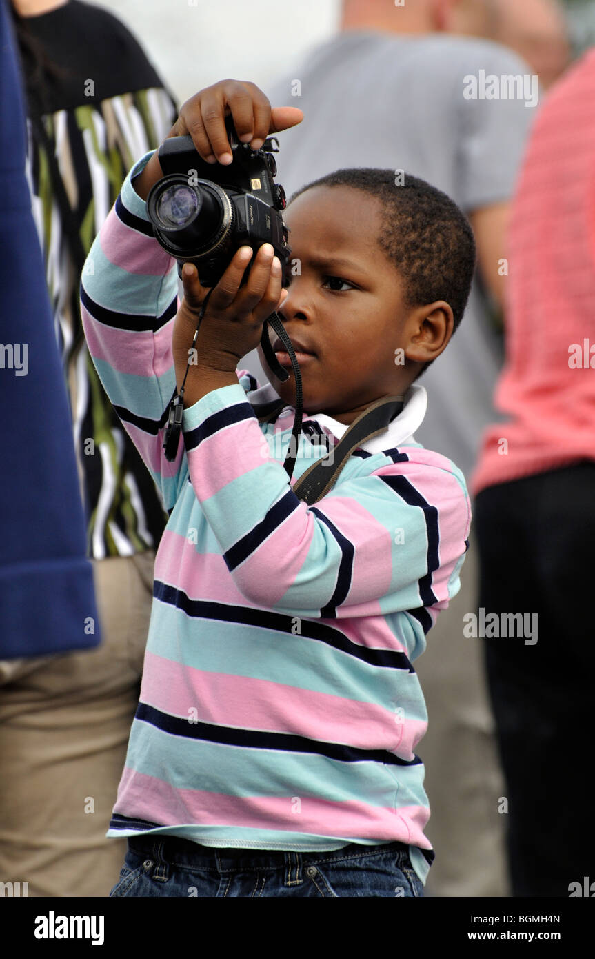 Le jeune photographe Banque D'Images