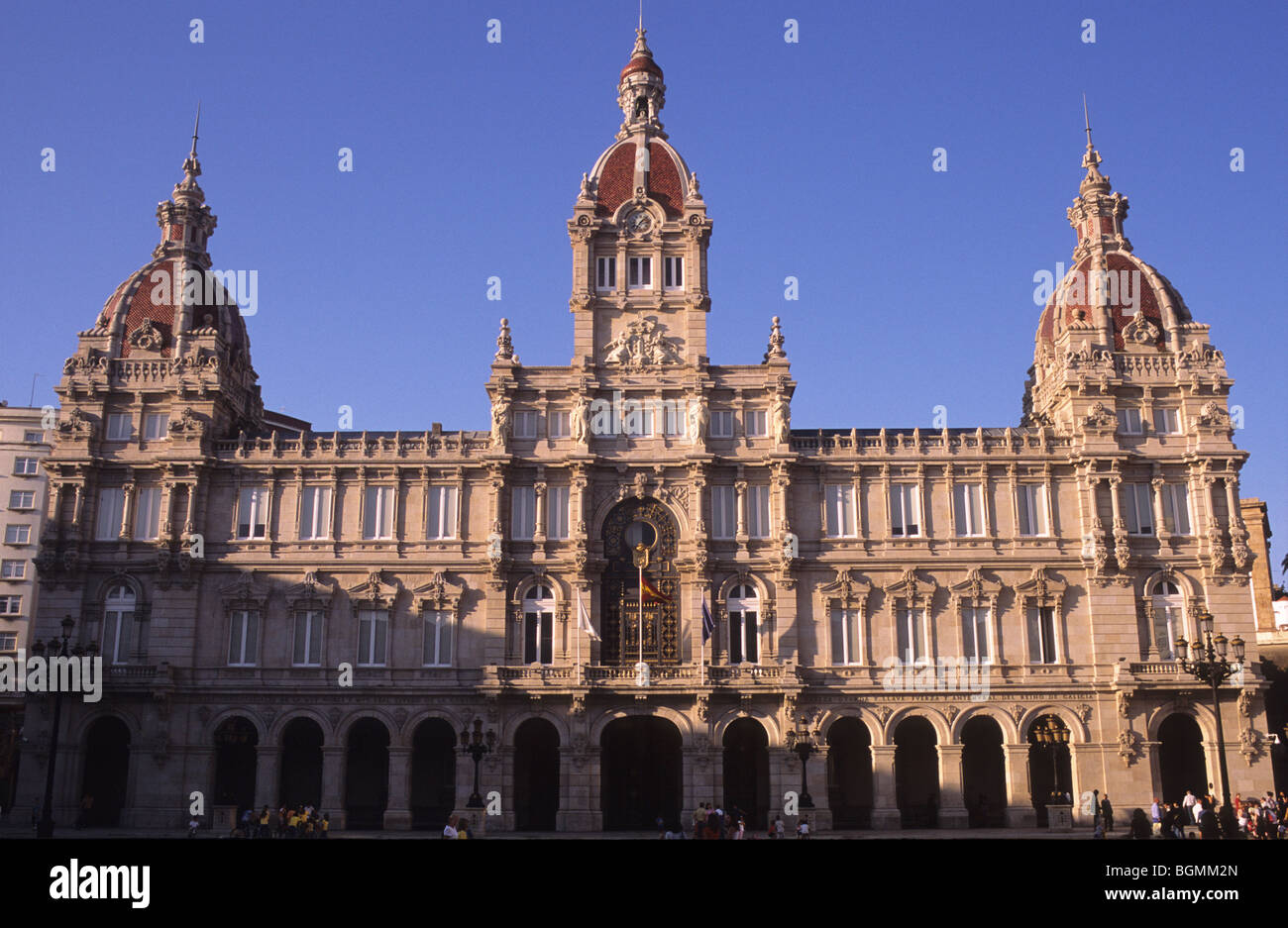 Palacio Municipal Mairie La Coruña A Coruña Galice, Espagne Banque D'Images