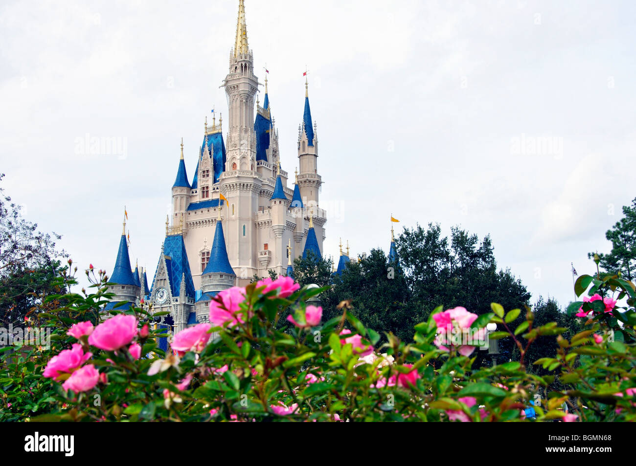 Le Château de Cendrillon, Disney World, Orlando, Floride, USA Banque D'Images