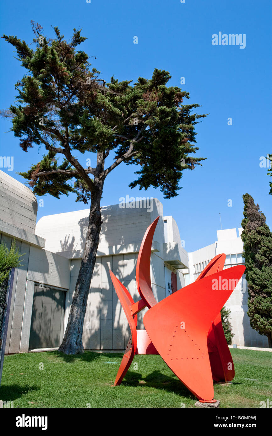 Barcelone - Fundació Joan Miro - Fondation - Montjuic - Espagnol - mouvement Art Nouveau Modernisme Banque D'Images