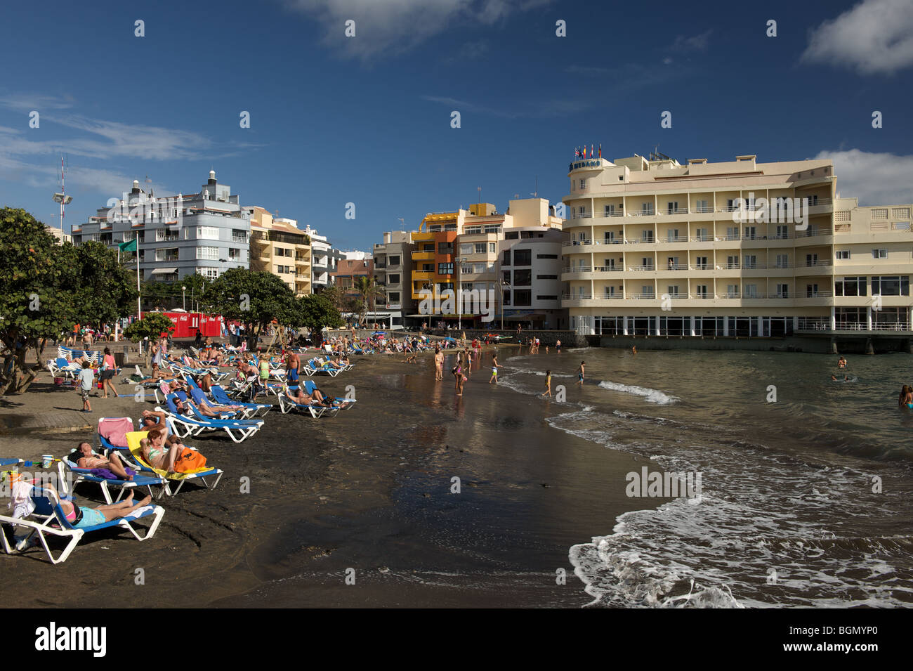 Espagne Tenerife El Medano beach Banque D'Images