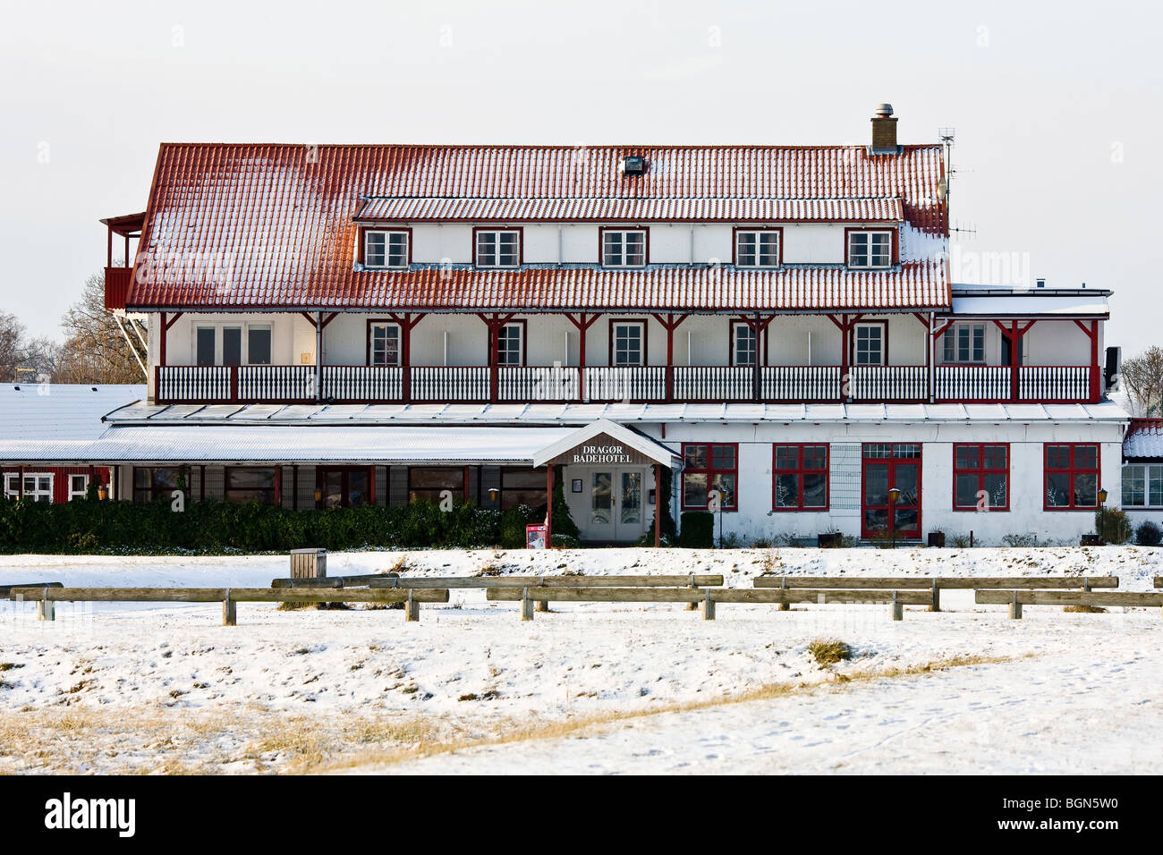 Dragoer seaside hotel Banque D'Images