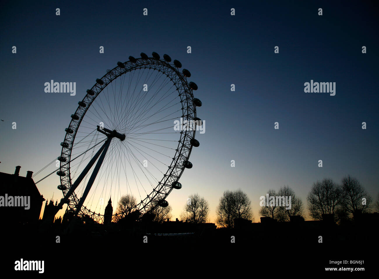 À l'échelle Jubilee Gardens au London Eye, South Bank, Londres, UK Banque D'Images