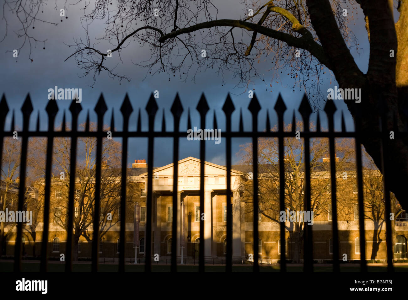 L'ancien duc de York Barracks, à Chelsea, à l'ouest de Londres conçu par John Sanders et achevé en 1801. Banque D'Images