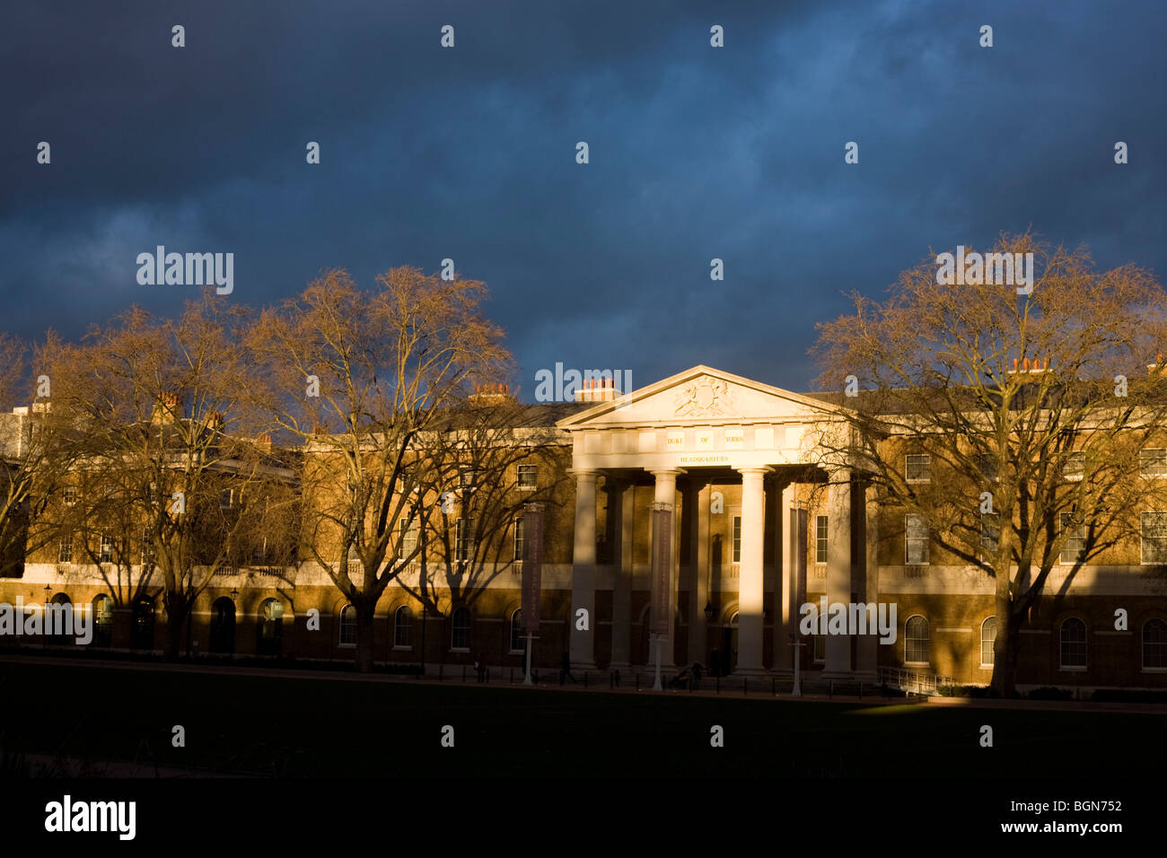 L'ancien duc de York Barracks, à Chelsea, à l'ouest de Londres conçu par John Sanders et achevé en 1801 Banque D'Images