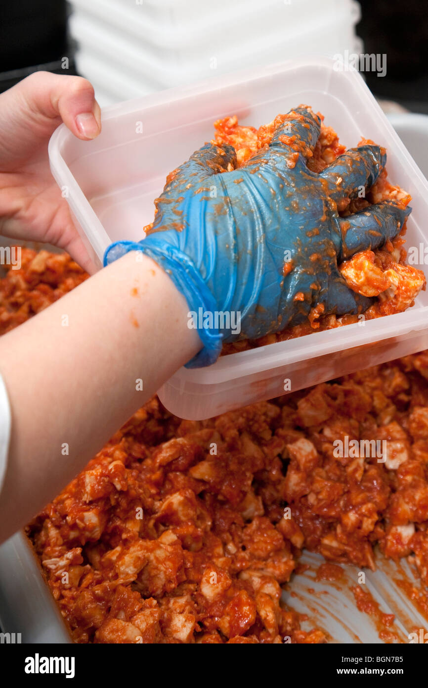 Usine de transformation alimentaire en Irlande Banque D'Images