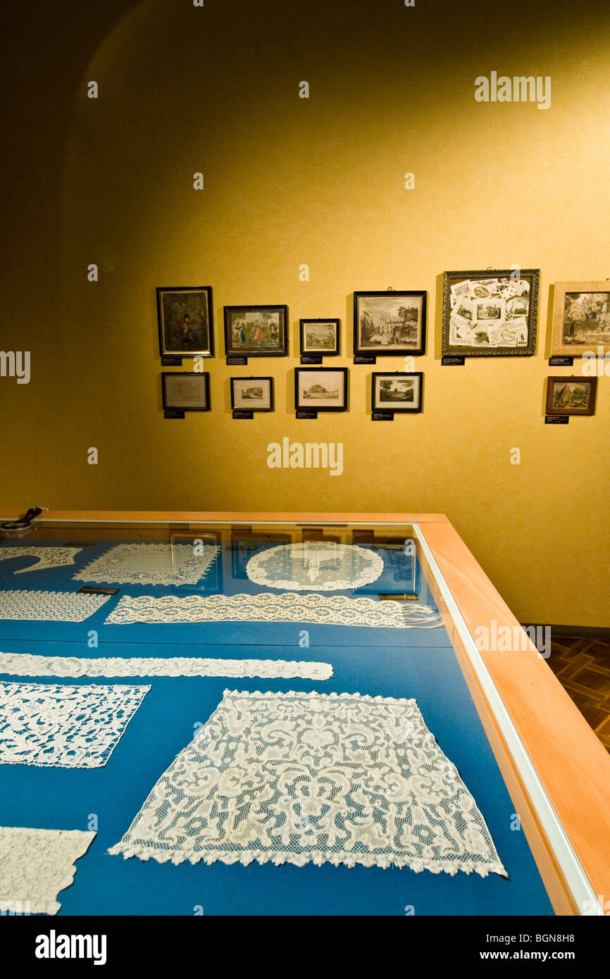 Lace de Cantù, Musée Civique, Côme, Italie Banque D'Images