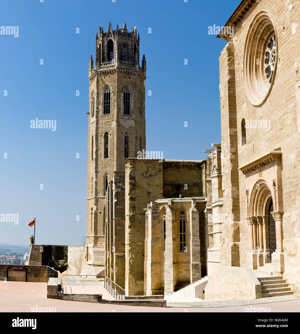 Vieille Cathédrale de la Seu Vella Banque D'Images