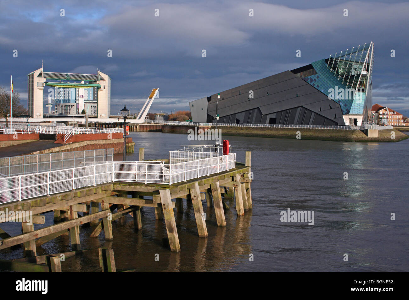 L'Aquarium Deep River et de marée Coque Barrière, East Riding of Yorkshire, UK Banque D'Images