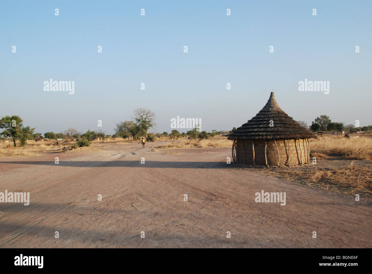 Soudan du Sud Paysage Banque D'Images