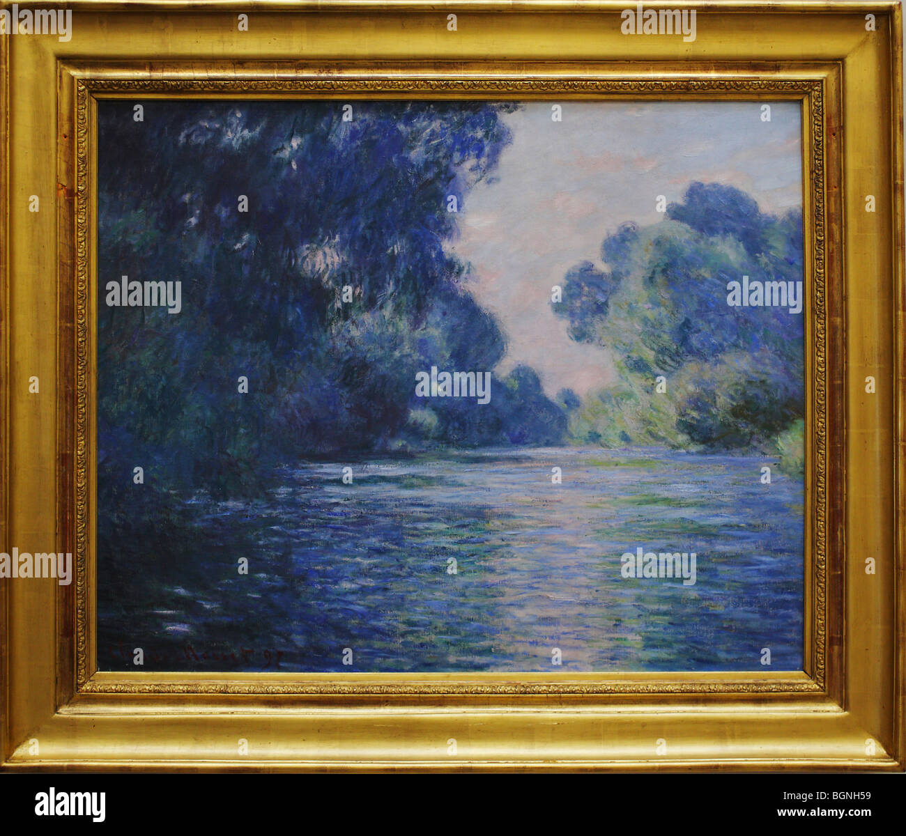 Claude Monet, de la Direction générale de la Seine près de Giverny 1897 ...