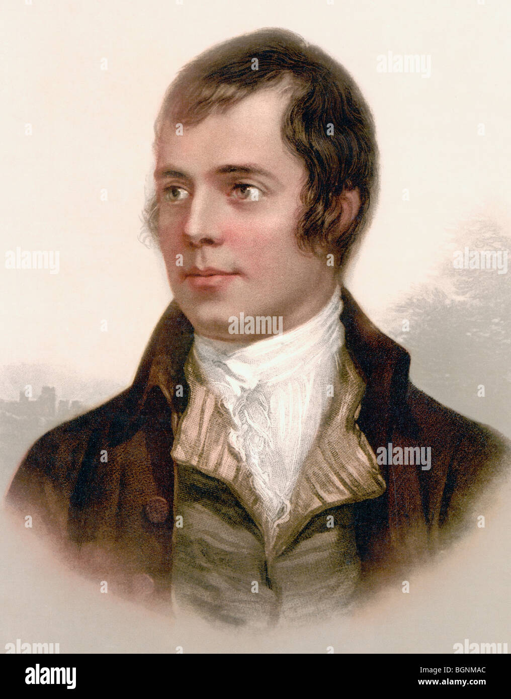 Robert Burns, 1759 - 1796. Poète écossais. Banque D'Images