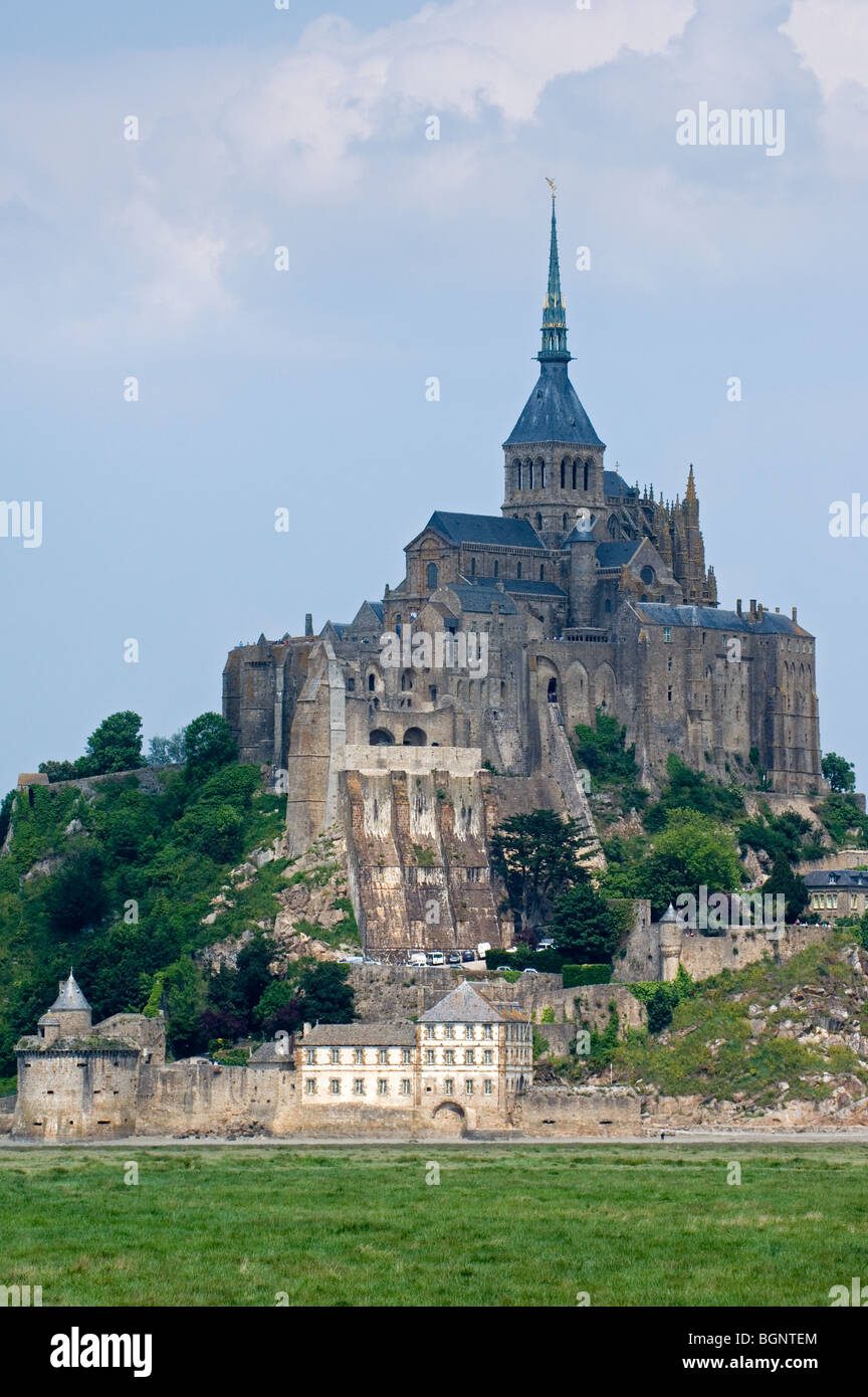 Le Mont Saint-Michel / Saint Michael's Mount abbaye, Normandie, France Banque D'Images