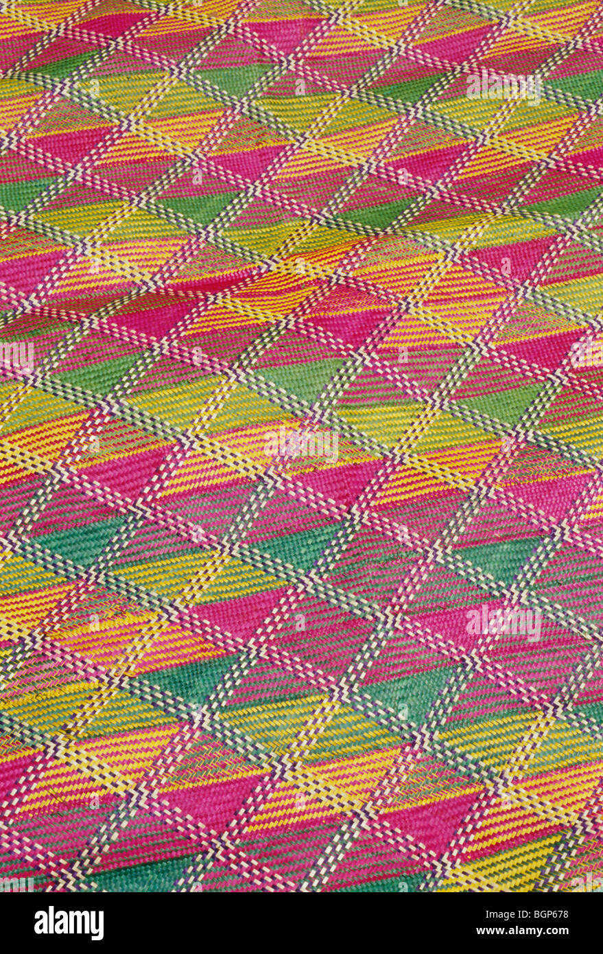 Tapis traditionnel de l'Ouganda. Banque D'Images