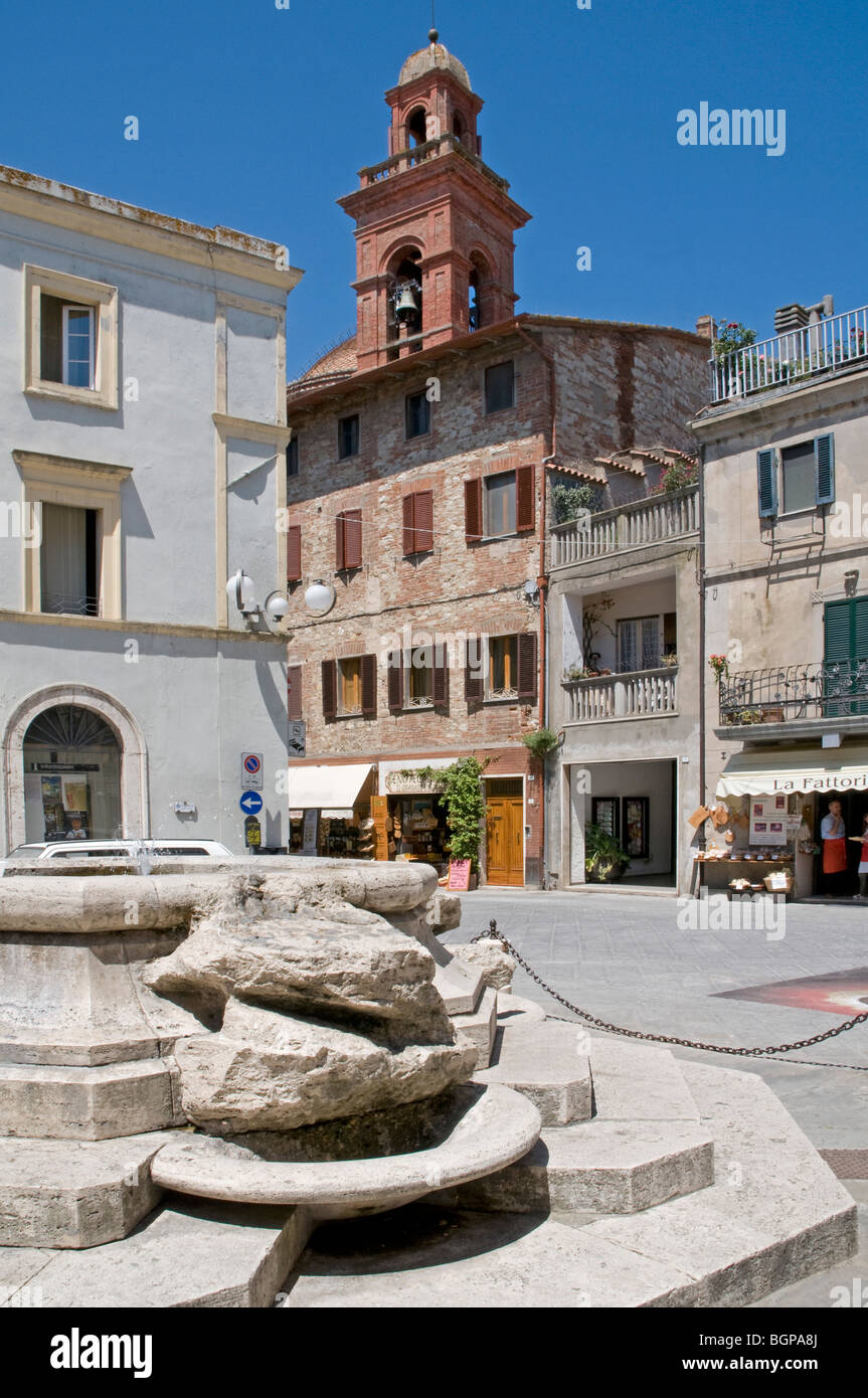 Scène de rue de Castiglione del Lago, Ombrie Banque D'Images