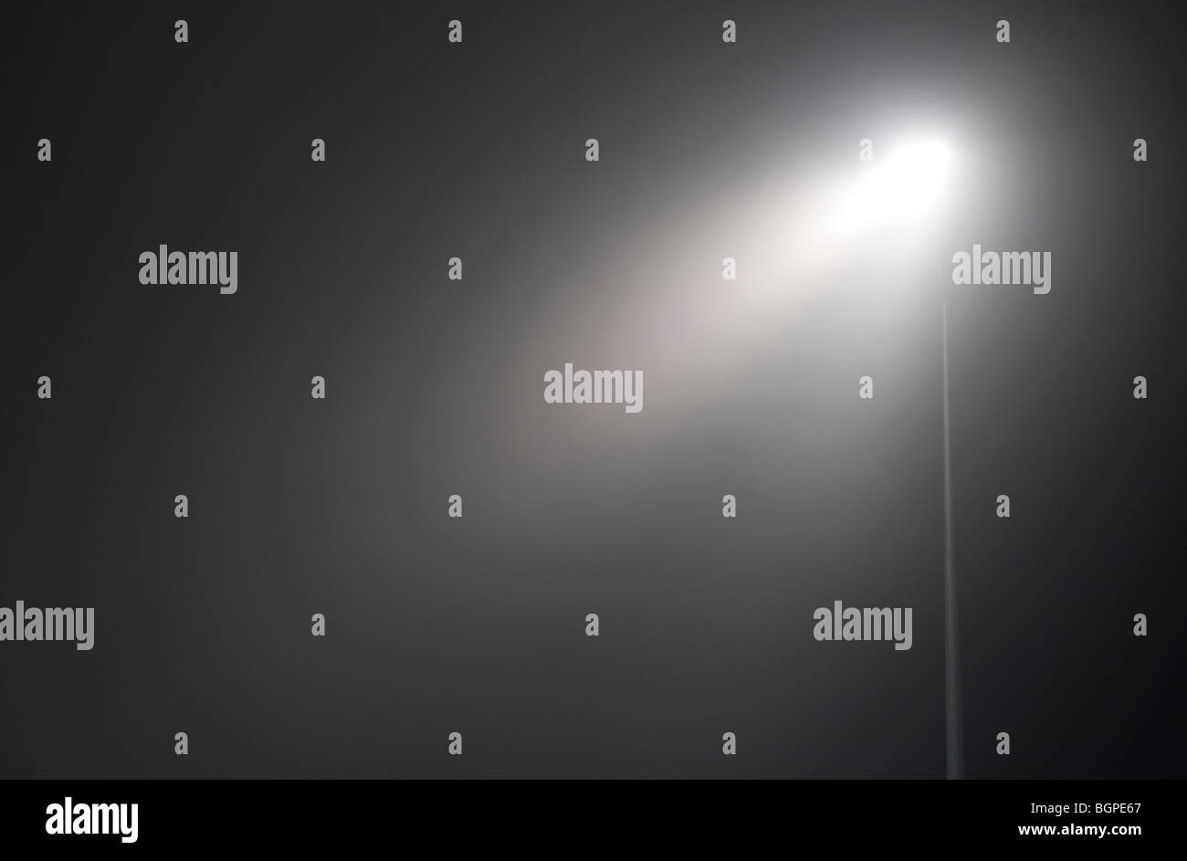 Stade des lumières dans la nuit Banque D'Images