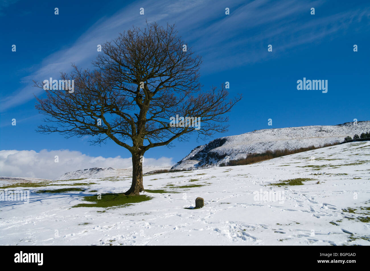 Dovestone Yorkshire-Lancashire vallée, frontière, Bellevue, Royaume-Uni Banque D'Images