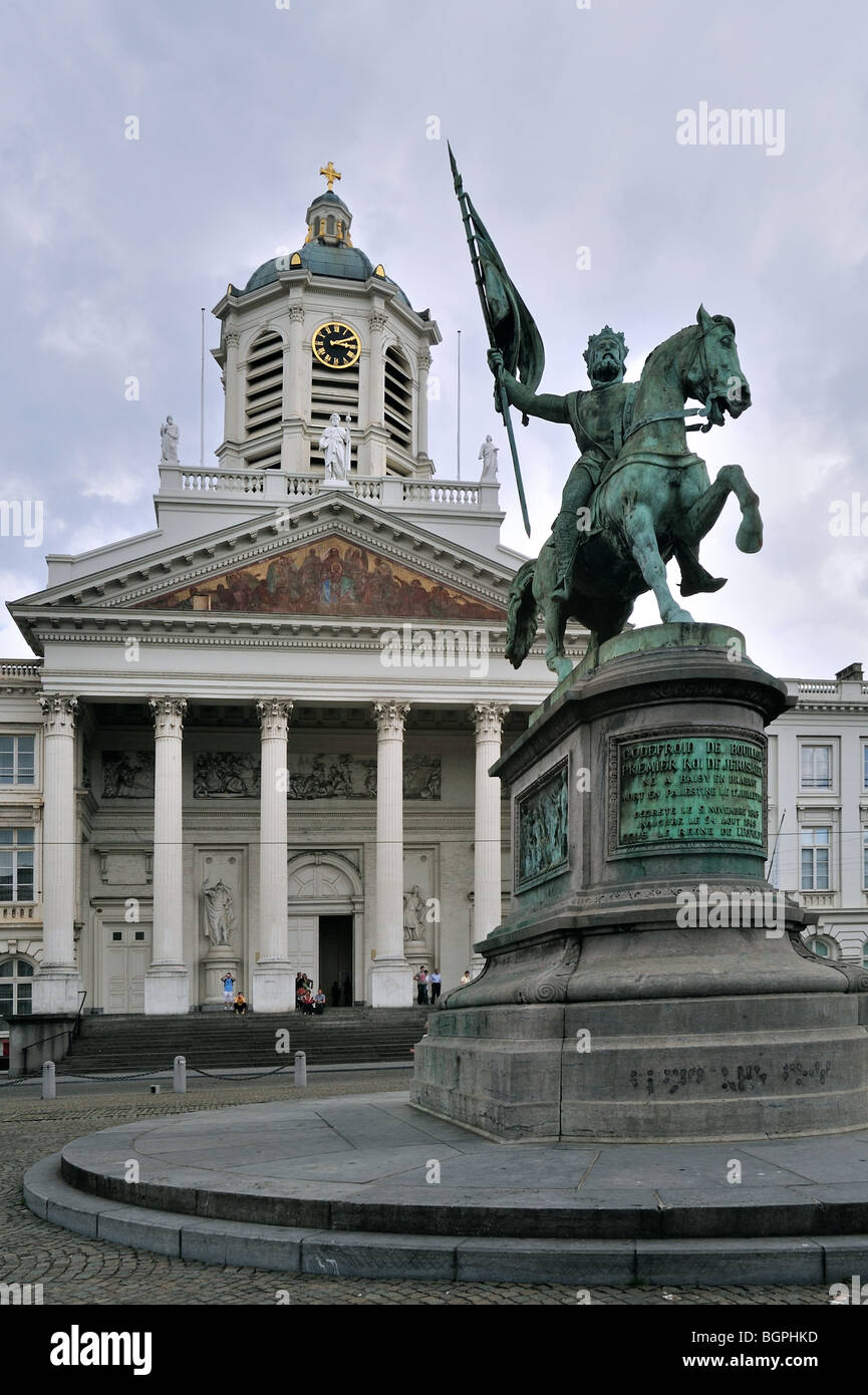 Godefroy de Bouillon et Église de Saint JacquessurCoudenberg, Place