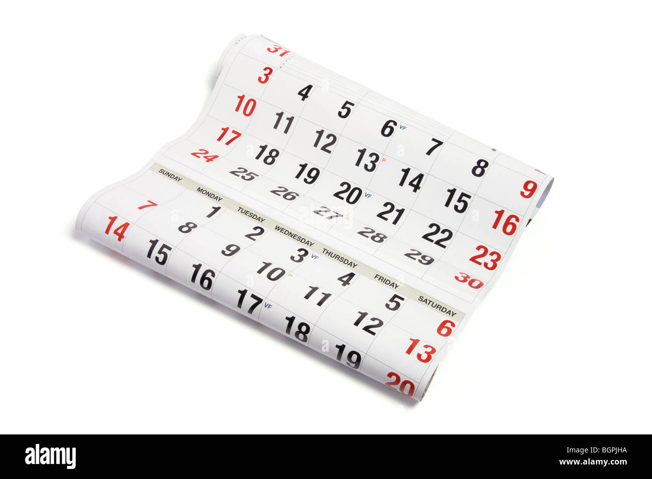 Calendrier Banque D'Images