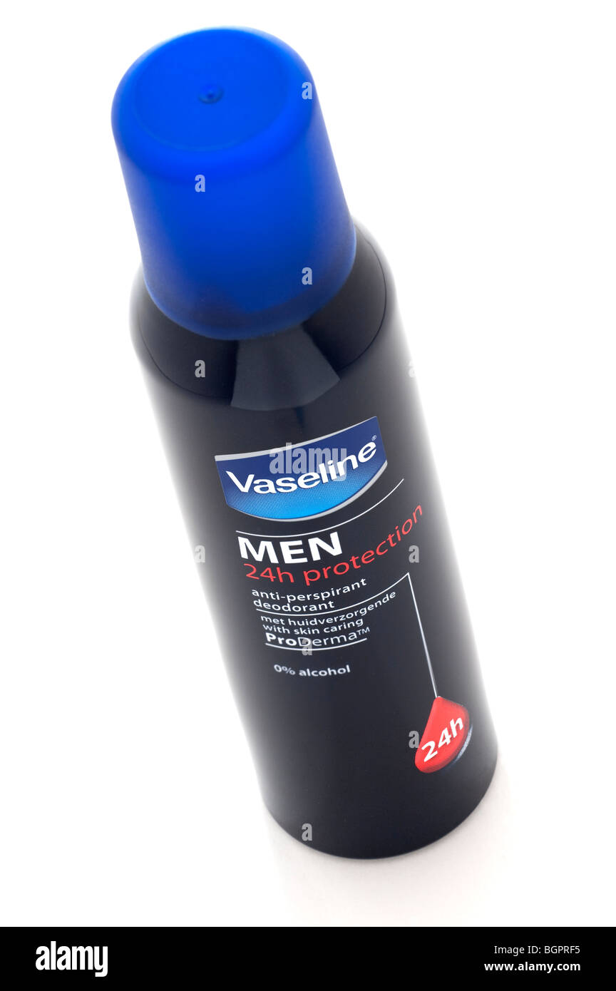 Le noir peut de vaseline Mens anti transpirant sans alcool Deodorant Vaporisateur Banque D'Images