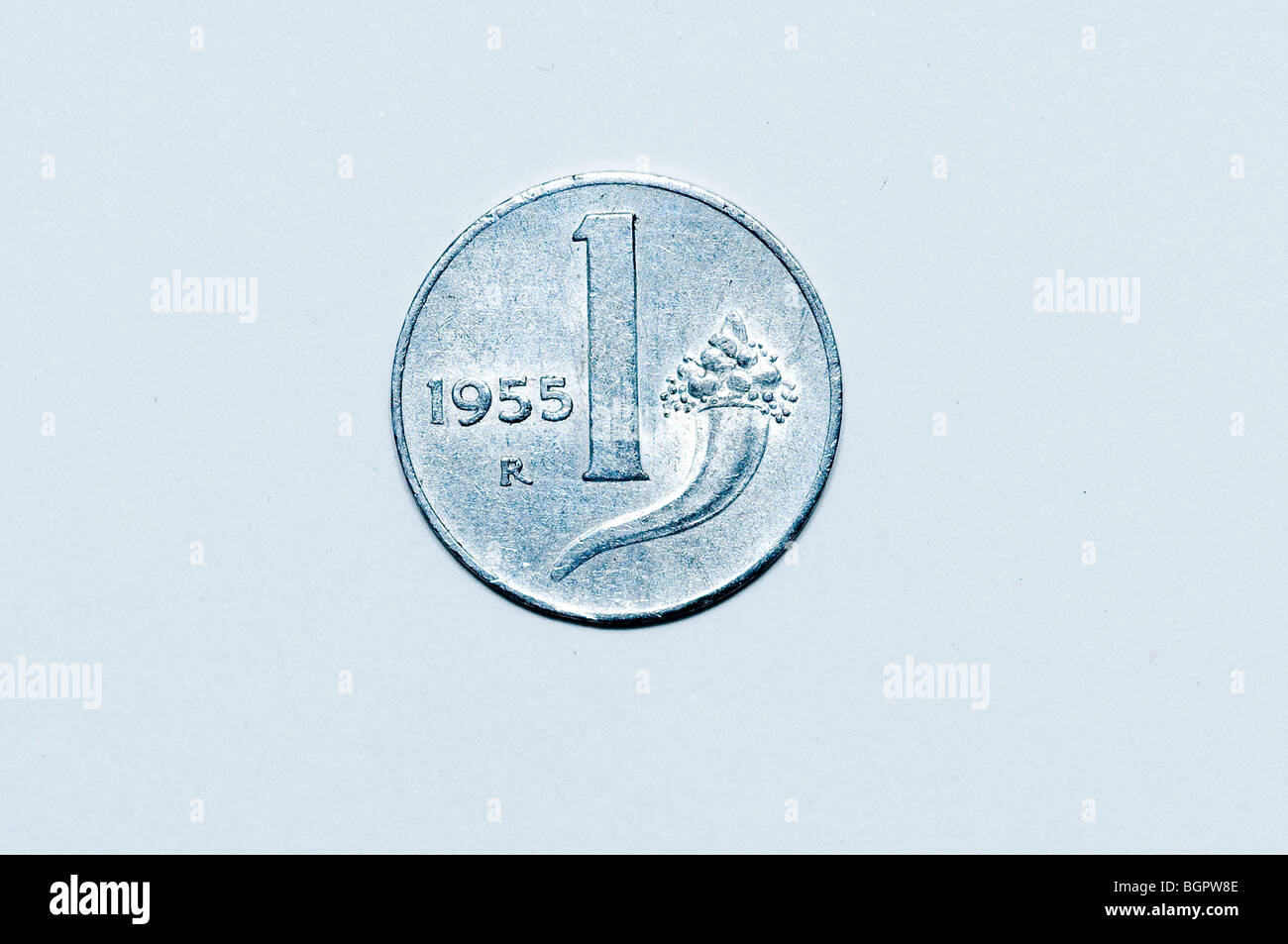 1 Lire italienne coin Banque D'Images